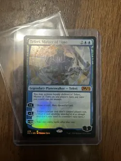 Teferi, Master of Time Core Set 2021 Foil Magic: The Gathering -w/ Top Loader - Image 1
