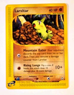 Larvitar 89/147 Aquapolis E-Reader - Vintage WOTC era Pokemon Card - Image 1