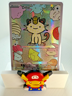Ditto 'Everyone Kiasu' Meowth /24 FAN ART After Skool Hobby 2 Pokemon - Image 1