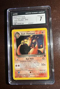 2000 Pokemon Dark Charizard 4/82 Team Rocket-Unlimited Edition Holo CGC 7 NM 🔥 - Image 2