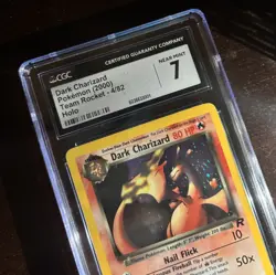 2000 Pokemon Dark Charizard 4/82 Team Rocket-Unlimited Edition Holo CGC 7 NM 🔥 - Image 3