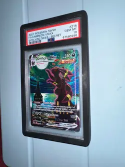 2021 Evolving Skies UMBREON VMAX 215 Alt Art Secret Rare - PSA 10 GEM MINT - Image 2