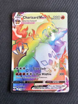 Pokemon TCG Rainbow Charizard Vmax Champions Path 074/073 Secret rare - Image 1