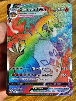 Pokemon TCG Rainbow Charizard Vmax Champions Path 074/073 Secret rare - Image 2