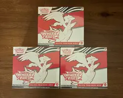 Pokemon TCG Scarlet & Violet White Flare ELITE TRAINER BOX ETB - Sealed Lot of 3 - Image 1