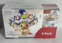 Pokemon TCG Prismatic Evolutions ETB + Booster Bundle*Sealed* Costco 2-Pack NEW - Image 1