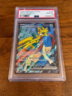 HOP'S ZACIAN EX #176 PSA 10 • 2025 POKEMON JTG EN-JOURNEY TOGETHER ULTRA RARE - Image 1