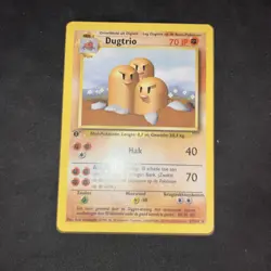 19999 Pokemon 1st Edition Dutch Base Set Non-Holo Mint Dugtrio - Image 1