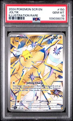2024 Pokemon Stellar Crown JOLTIK #150 Illustration Rare PSA 10 - Image 1