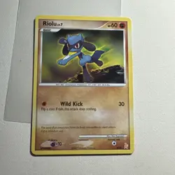 Pokemon TCG Riolu DP Training Kit 1 Gold 6/11 Regular Common NM - Image 1