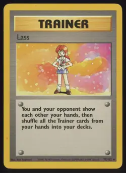 Pokemon Lass 075/102 Base Set Rare - Image 1