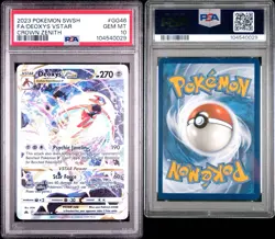 PSA 10 GEM MINT DEOXYS VSTAR ALT ART GG46/GG70 CROWN ZENITH 2023 POKEMON TCG - Image 3