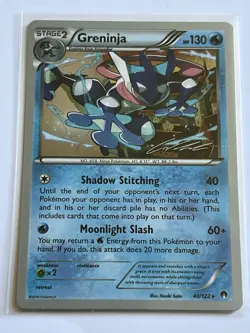 Greninja 40 / 122 Pokemon XY Breakpoint 2016 MT 9.0 + World Championship Edition - Image 2
