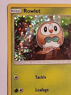 Pokemon TCG Rowlet 1/12 Holo McDonald's 2017 Promo Set - Image 5