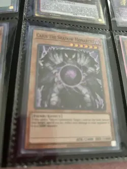 YUGIOH CAIUS THE SHADOW MONARCH OP19-EN004 SUPER RARE EXMT - Image 1