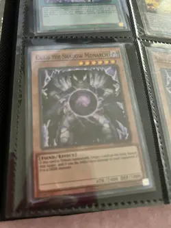 YUGIOH CAIUS THE SHADOW MONARCH OP19-EN004 SUPER RARE EXMT - Image 2