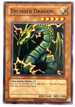 YuGiOh! - Thunder Dragon - RP01-EN040 - Unlimited - Common - Image 1
