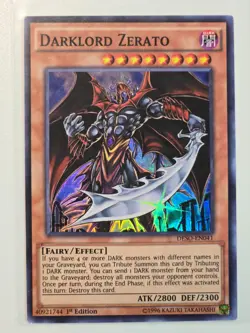 Yugioh Darklord Zerato DESO-EN041 1st Edition Ultra Rare NM - Image 1