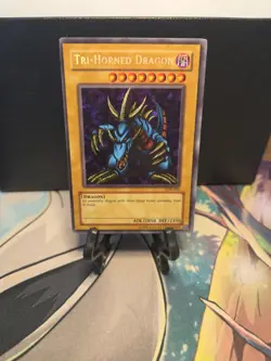 Yu-Gi-Oh Tri-Horned Dragon LOB-000 Secret Rare Unlimited MP - Image 1