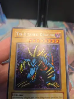Yu-Gi-Oh Tri-Horned Dragon LOB-000 Secret Rare Unlimited MP - Image 4