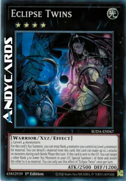 ECLIPSE TWINS (Gemelli Eclisse) • Super R • SUDA EN047 • 1Ed • Yugioh ANDYCARDS - Image 1