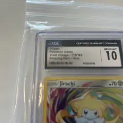 CGC 10 GEM MINT Jirachi 2020 Vivid Voltage 119/185 Amazing Rare Pokemon Card - Image 3