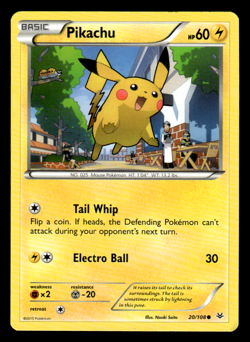 Pokemon TCG Card 2015 Roaring Skies - Pikachu 20/108 NON-HOLO - Image 1