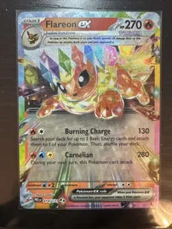 Pokemon TCG Prismatic Evolutions Eeveelution English EX 9 Card Complete Set NM - Image 4