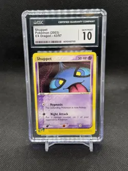 (POP 12) CGC 10 GEM MINT 2003 Pokemon Ex Dragon 43/97 Photo bomb Shuppet CARD - Image 1