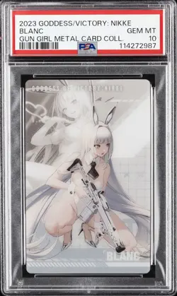 2023 GODDESS OF VICTORY: NIKKE GUN GIRL METAL CARD COLLECTION BLANC PSA 10 - Image 1