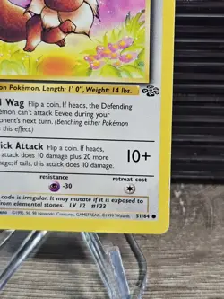 Eevee 51/64 - Jungle Unlimited - 1999 Vintage Pokemon Card LP - Image 3