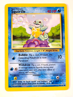 Squirtle 95/110 Common Legendary Collection Pokemon Card - Iconic Pose - MP - Image 1