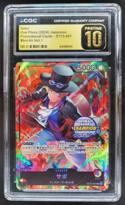2024 ONE PIECE JP SABO PROMO ST13-001 CGC 10 PRISTINE N PT - Image 1