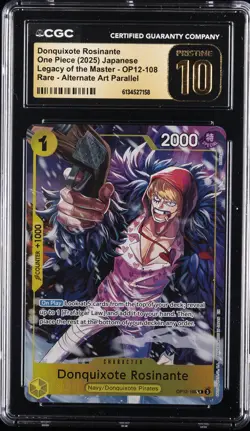 2025 ONE PIECE JPN LEGACY OF THE MASTER AA DONQUIXOTE ROSINANTE CGC 10 PRISTINE - Image 1