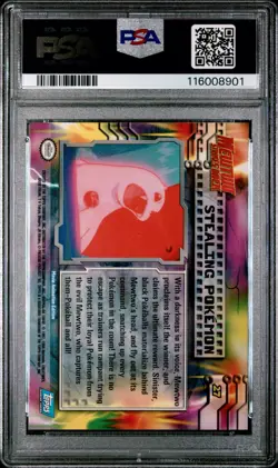 Pokemon Card Stealing Pokemon 27 Mewtwo Topps Movie Edition 1999 PSA 10 GEM MINT - Image 2