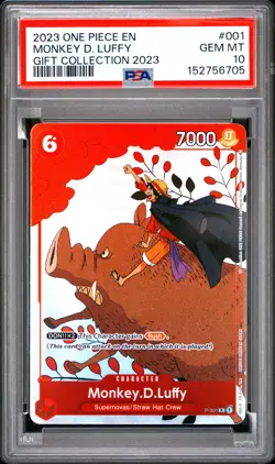 2023 ONE PIECE GIFT COLLECTION 2023 #001 MONKEY D. LUFFY PSA 10 - Image 1