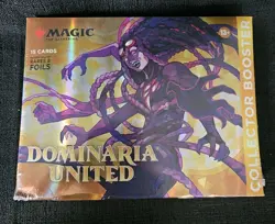 Magic Gathering Dominaria United Collector Booster 15 Cards Rares Foils SEALED - Image 1