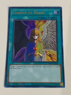 Yugioh - Change of Heart x 3 - 1st Edition Ultra Rare NM - Free Holo Card - A - Image 2