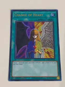 Yugioh - Change of Heart x 3 - 1st Edition Ultra Rare NM - Free Holo Card - A - Image 4