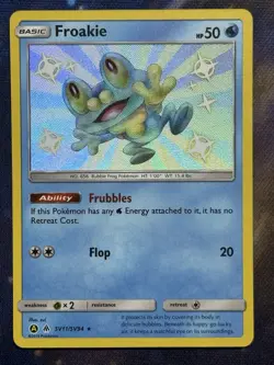 Froakie - SV11/SV94 - Pokemon Hidden Fates Sun & Moon Shiny Rare Card NM - Image 1