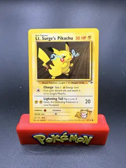 Lt. Surge's Pikachu 81/132 Gym Heroes Series Common Pokemon Card 1999-2000 NM-c - Image 1