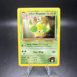 Erika's Weepinbell 49/132 Gym Heroes Uncommon Stage 1 Basic Pokemon Card NM -j - Image 1