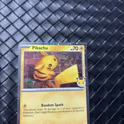 Pikachu 051/163 - Pokemon Day 2026 - NM - Triple Border Swirl Pokemon Card - Image 3