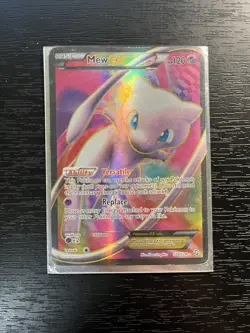 Pokemon Mew EX Full Art Ultra Rare Holo 120 HP Dragons Exalted 120/124 Card - Image 1