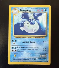 Dewgong 025/102 Base Set Regular Unlimited Uncommon Card Pokemon TCG - Image 1