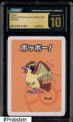 2019 Pokemon Japanese Playing Cards Old Maid pidgey CGC 10 PRISTINE - Image 1