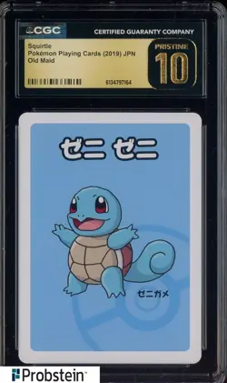 2019 Pokemon Japanese Playing Cards Old Maid Squirtle CGC 10 PRISTINE - Image 1