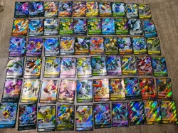 60x Chinese Pokemon TCG V Holo Cards Lot Bulk Rainbow CG08 - Image 1