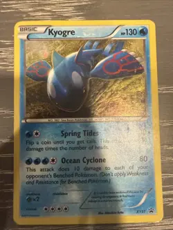 Kyogre XY51 Holo Black Star Promo Rare Pokemon Card - Image 1