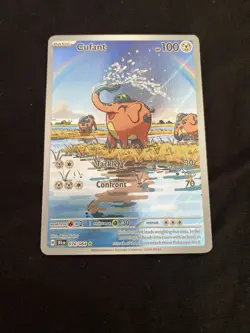 Pokemon TCG Cufant Full Art Holo Card 076/064 Shrouded Fable Illustration Rare - Image 1